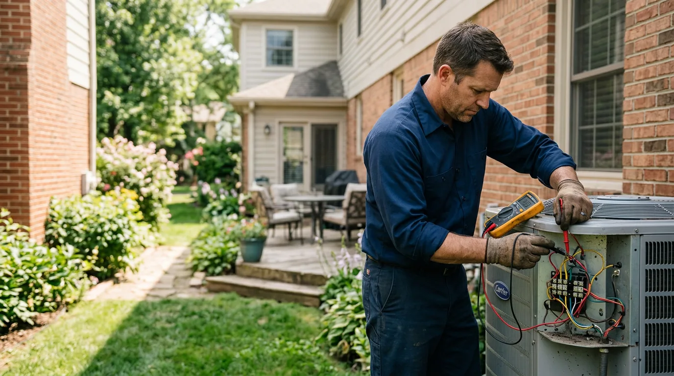 HVAC technician working near Lockbourne, OH